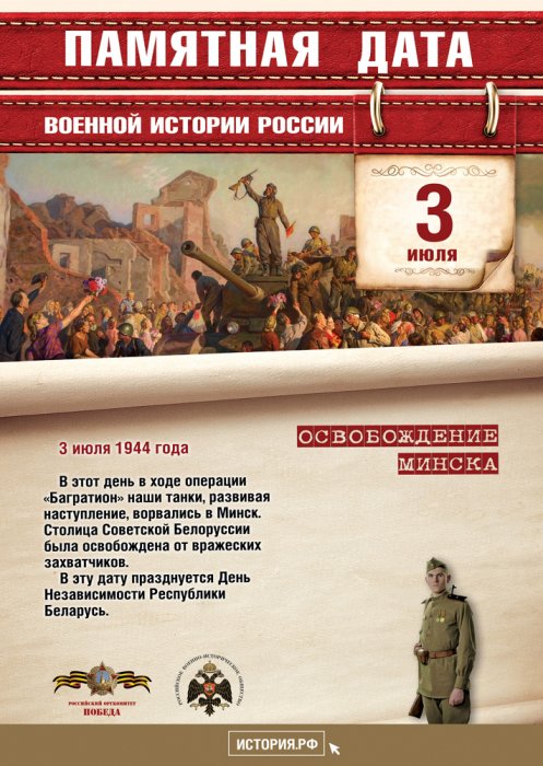 Памятные даты 3 июля 2023