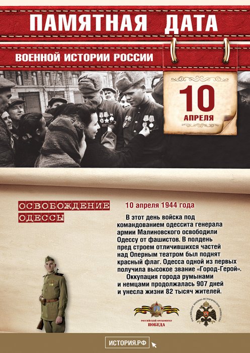 Памятные даты 10 апреля 2025