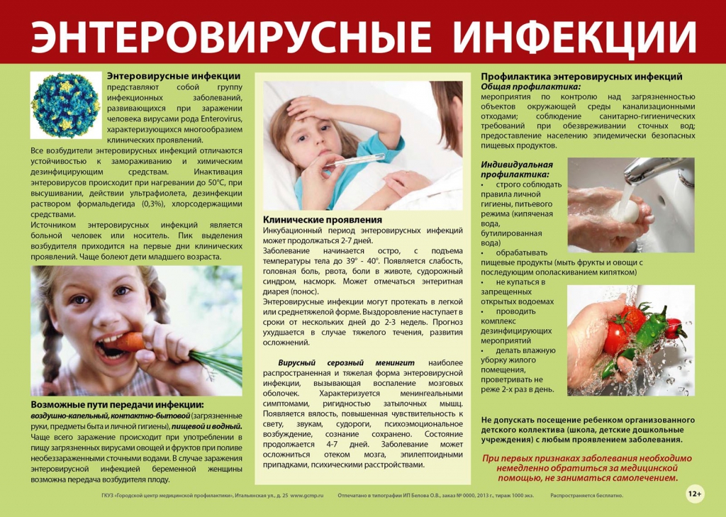 Информация об энтеровирусной инфекции