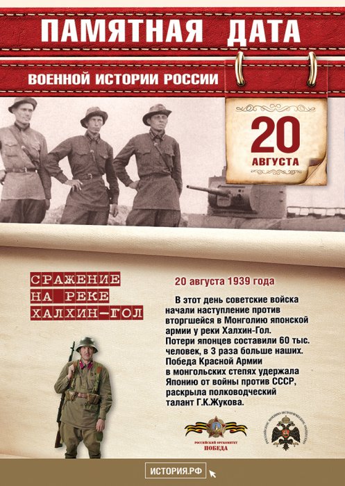 Памятные даты 20 августа 2026