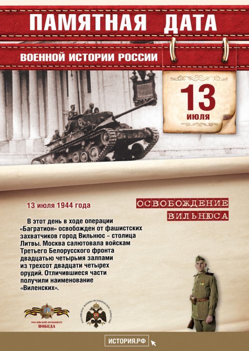 Памятные даты 13 июля 2025