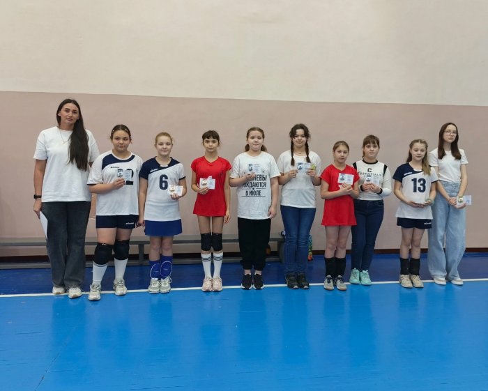 Юным волейболистам вручили знаки отличия Комплекса ГТО
